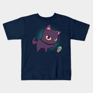 Cat Hates Spiky Plants Kids T-Shirt